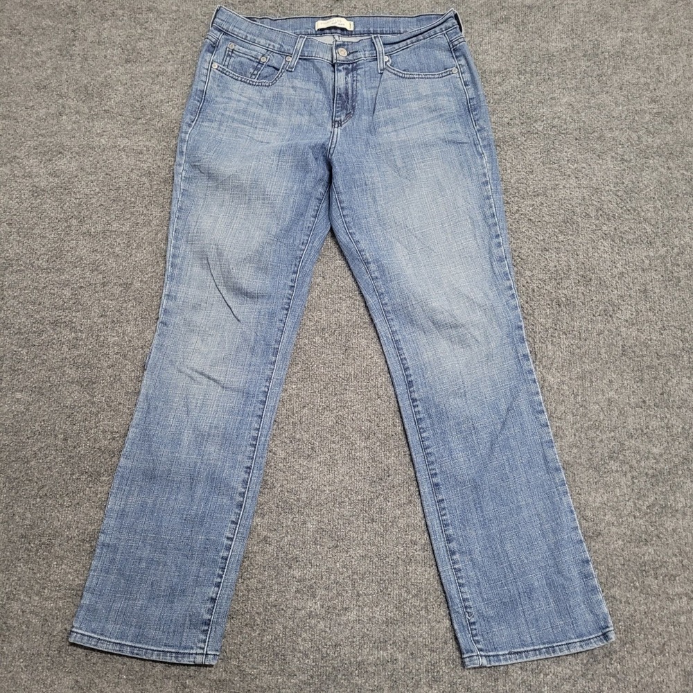 Levi's Jeans Womens Size 10S Blue 505 Straight Leg Medium Wash Stretch Denim